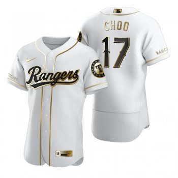 Men's Texas Rangers Shin-Soo Choo Nike White Authentic Golden Edition Jersey