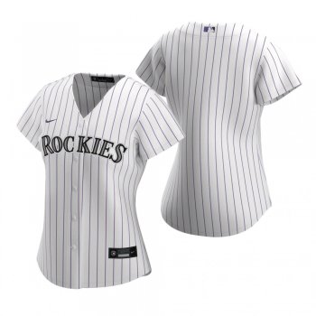 Women's Colorado Rockies Nike White 2020 Replica Home Jersey