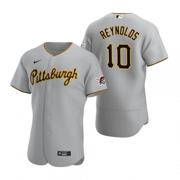 Men's Pittsburgh Pirates Bryan Reynolds Nike Gray Authentic Road Jersey