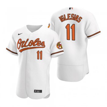 Men's Baltimore Orioles Jose Iglesias Nike White Authentic 2020 Home Jersey