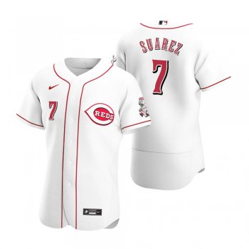 Men's Cincinnati Reds Eugenio Suarez Nike White Authentic 2020 Home Jersey