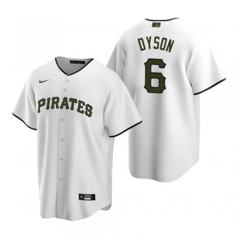 Men's Pittsburgh Pirates Jarrod Dyson Nike White 2020 Replica Alternate Jersey