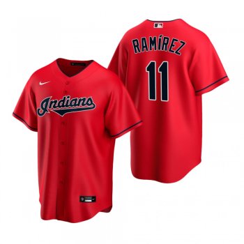 Men's Cleveland Indians Jose Ramirez Nike Red Replica Alternate Jersey