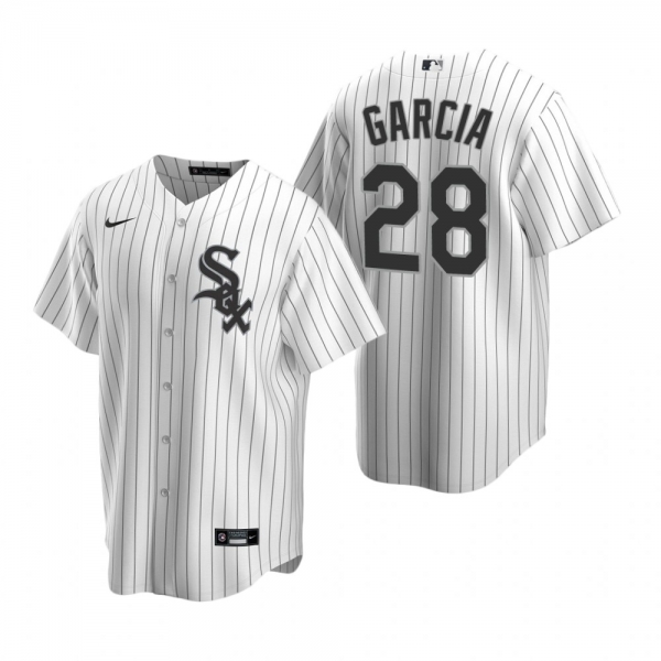 Men's Chicago White Sox Leury Garcia Nike White Replica Home Jersey