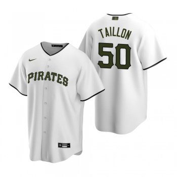 Men's Pittsburgh Pirates Jameson Taillon Nike White 2020 Replica Alternate Jersey