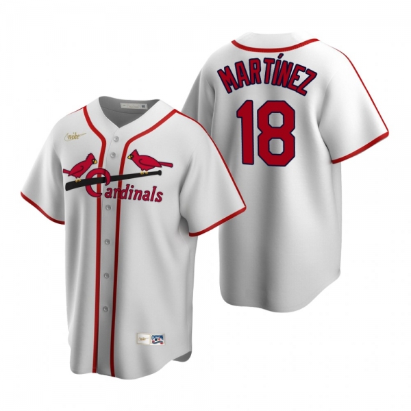 Men's St. Louis Cardinals Carlos Martinez Nike White Cooperstown Collection Home Jersey