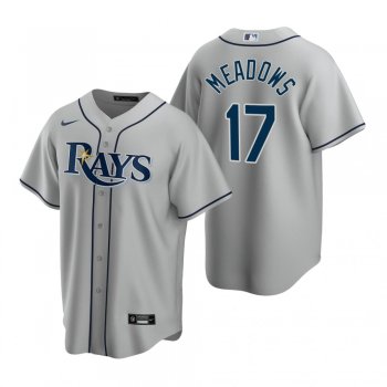 Men's Tampa Bay Rays Austin Meadows Nike Gray 2020 Replica Road Jersey