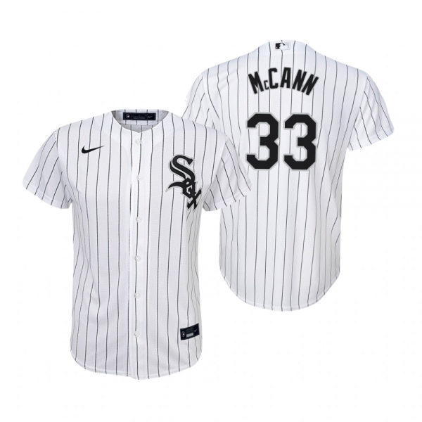 Youth Chicago White Sox James McCann Nike White Replica Home Jersey