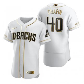 Men's Arizona Diamondbacks Andrew Chafin Nike White Authentic Golden Edition Jersey