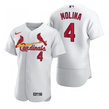 Men's St. Louis Cardinals Yadier Molina Nike White 2020 Authentic Jersey