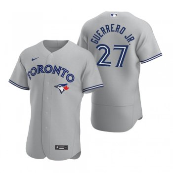 Men's Toronto Blue Jays Vladimir Guerrero Jr. Gray Authentic 2020 Road Jersey