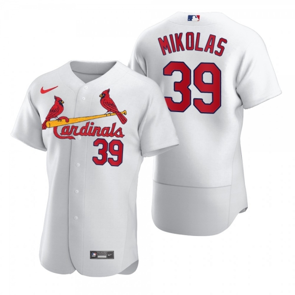 Men's St. Louis Cardinals Miles Mikolas Nike White 2020 Authentic Jersey