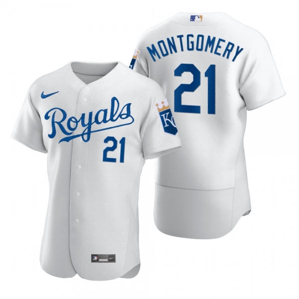 Men's Kansas City Royals Mike Montgomery Nike White 2020 Authentic Jersey