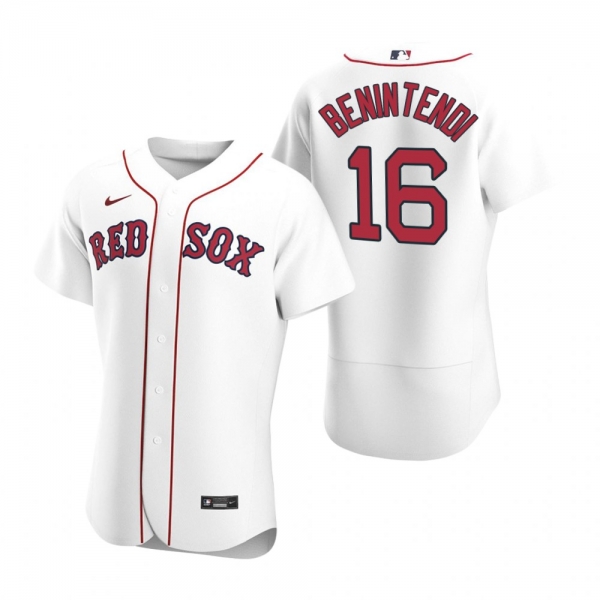 Men's Boston Red Sox Andrew Benintendi Nike White Authentic 2020 Home Jersey