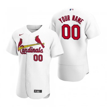 St. Louis Cardinals Custom White 2020 Home Authentic Player Jersey