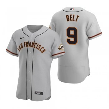 Men's San Francisco Giants Brandon Belt Nike Gray Authentic 2020 Road Jersey