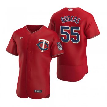 Men's Minnesota Twins Taylor Rogers Nike Red Authentic 2020 Alternate Jersey