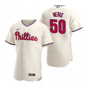 Men's Philadelphia Phillies Hector Neris Nike Cream Authentic 2020 Alternate Jersey