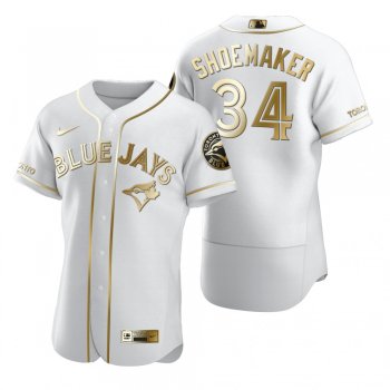 Men's Toronto Blue Jays Matt Shoemaker Nike White Authentic Golden Edition Jersey