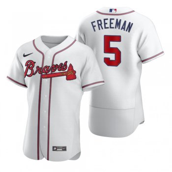 Men's Atlanta Braves Freddie Freeman Nike White 2020 Authentic Jersey