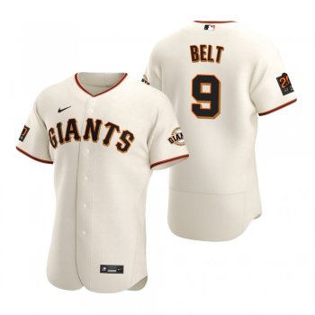 Men's San Francisco Giants Brandon Belt Nike White 2020 Authentic Jersey