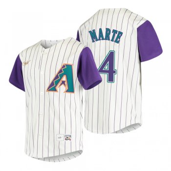 Youth Arizona Diamondbacks Ketel Marte Nike Cream 2020 Cooperstown Collection Alternate Jersey