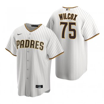 Men's San Diego Padres Cole Wilcox Nike White Brown Replica Home Jersey