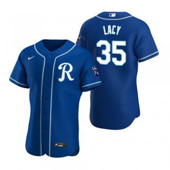 Men's Kansas City Royals Asa Lacy Nike Royal Authentic Alternate Team Jersey