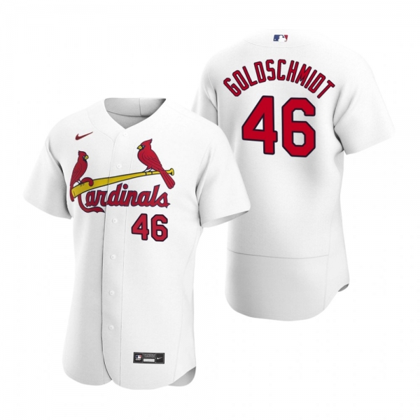 Men's St. Louis Cardinals Paul Goldschmidt White 2020 Home Authentic Player Jersey