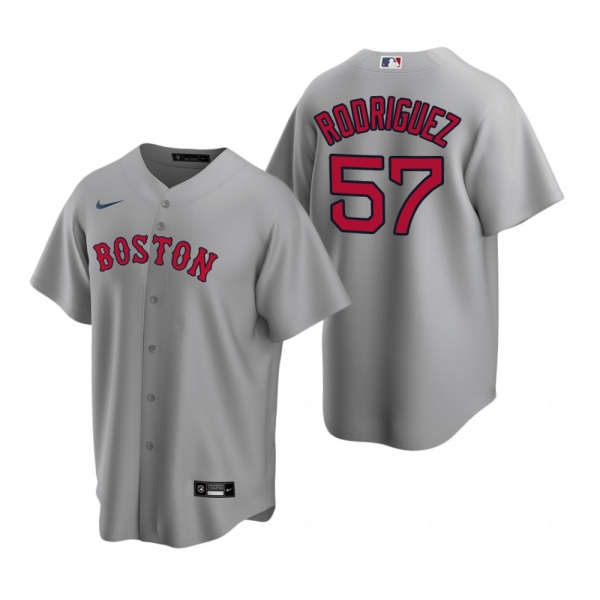 Men's Boston Red Sox Eduardo Rodriguez Nike Gray Replica Road Jersey