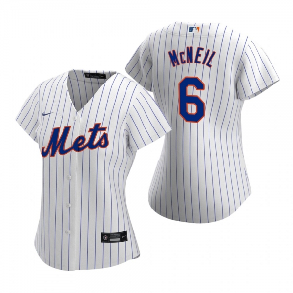 Women's New York Mets Jeff McNeil Nike White 2020 Replica Home Jersey