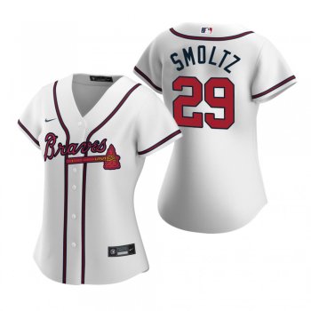 Women's Atlanta Braves John Smoltz Nike White 2020 Replica Home Jersey