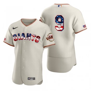 Men's Brandon Belt San Francisco Giants Cream 2020 Stars & Stripes 4th of July Jersey