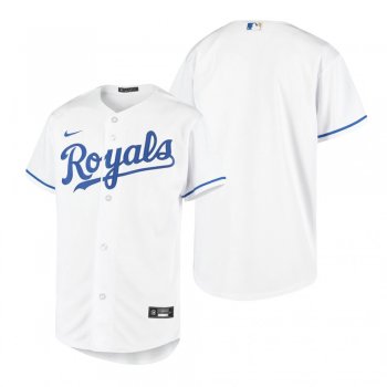 Youth Kansas City Royals Nike White 2020 Replica Home Jersey