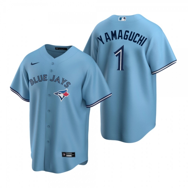 Men's Toronto Blue Jays Shun Yamaguchi Nike Powder Blue 2020 Replica Alternate Jersey