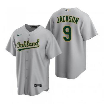 Men's Oakland Athletics Reggie Jackson Nike Gray Replica Road Jersey