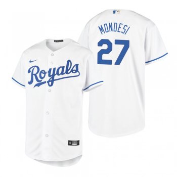 Youth Kansas City Royals Adalberto Mondesi Nike White 2020 Replica Home Jersey