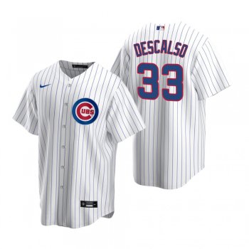 Men's Chicago Cubs Daniel Descalso Nike White Replica Home Jersey