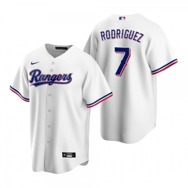 Men's Texas Rangers Ivan Rodriguez Nike White Replica Home Jersey