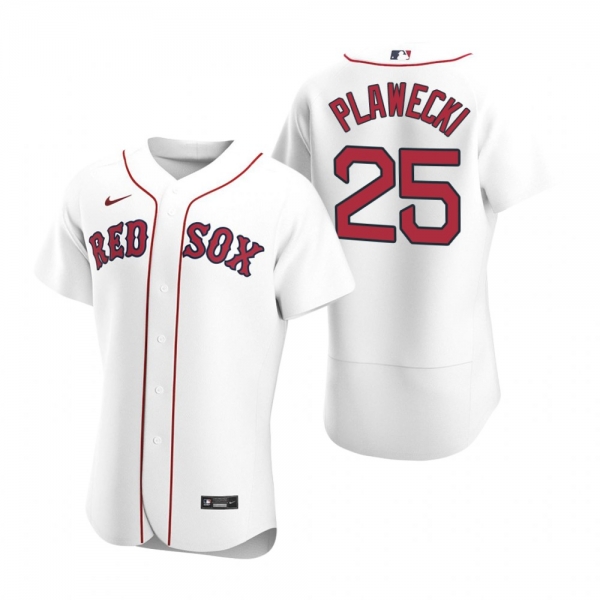 Men's Boston Red Sox Kevin Plawecki Nike White Authentic 2020 Home Jersey