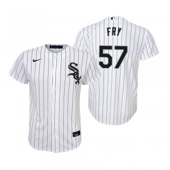 Youth Chicago White Sox Jace Fry Nike White Replica Home Jersey