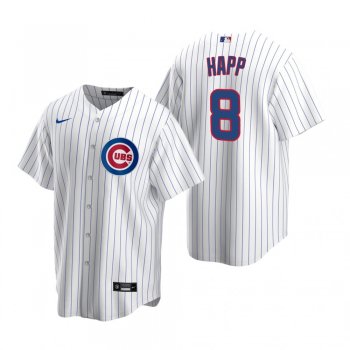 Men's Chicago Cubs Ian Happ Nike White Replica Home Jersey