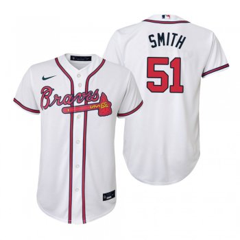 Youth Atlanta Braves Will Smith Nike White Replica Home Jersey