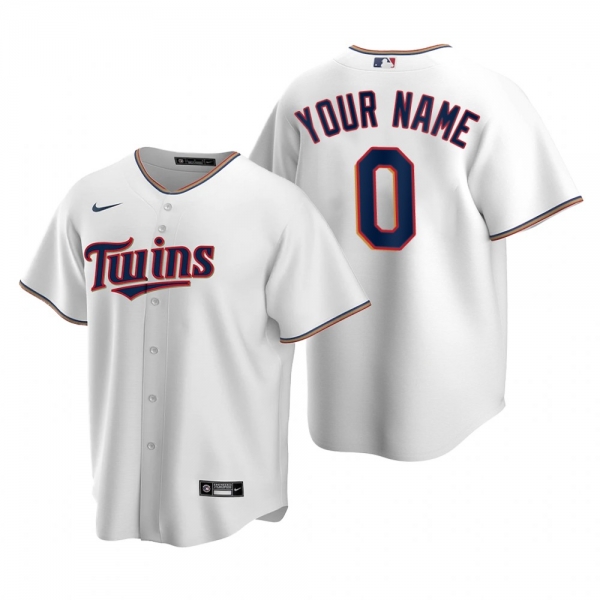 Youth Minnesota Twins Custom Nike White Replica Home Jersey