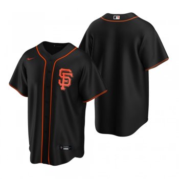 Men's San Francisco Giants Nike Black Replica Alternate Jersey