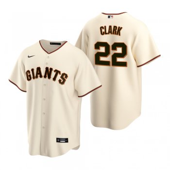 Men's San Francisco Giants Will Clark Nike Cream Replica Home Jersey