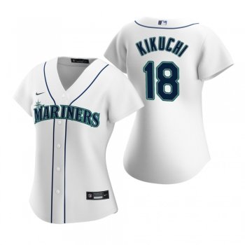 Women's Seattle Mariners Yusei Kikuchi Nike White 2020 Replica Home Jersey