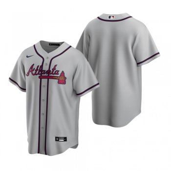 Men's Atlanta Braves Nike Gray 2020 Replica Road Jersey