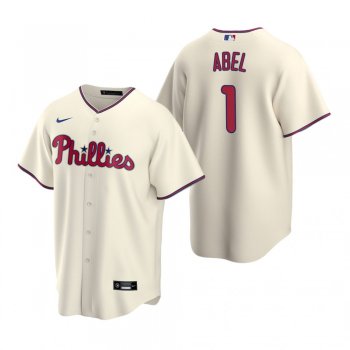 Men's Philadelphia Phillies Mick Abel Cream 2020 MLB Draft Replica Cream Jersey