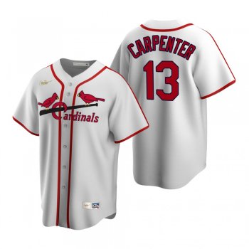 Men's St. Louis Cardinals Matt Carpenter Nike White Cooperstown Collection Home Jersey